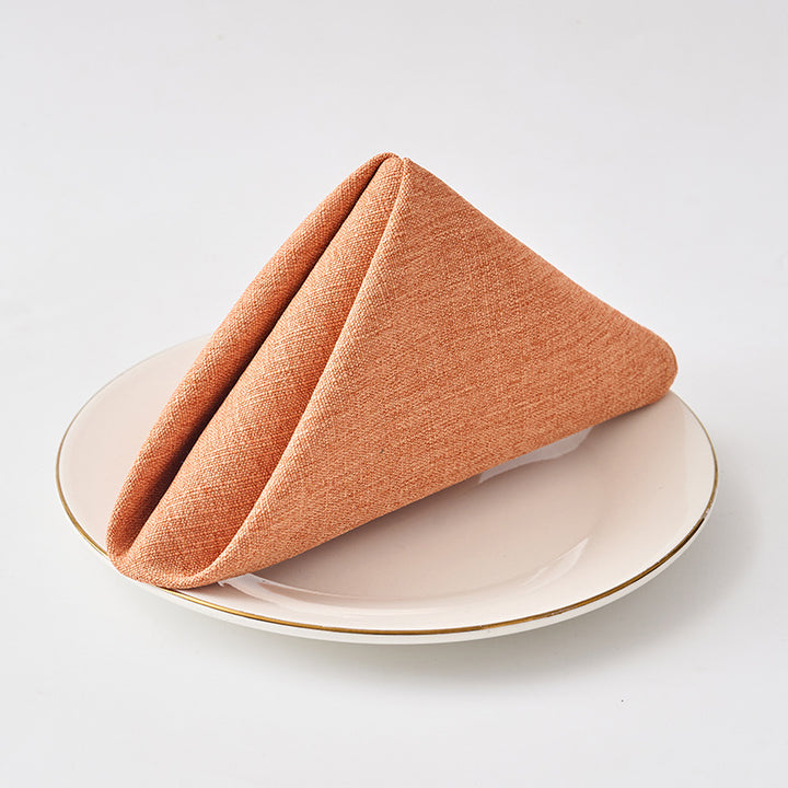 Premium Textured Linen-Blend Dinner Napkin With Hotel-Style Hem