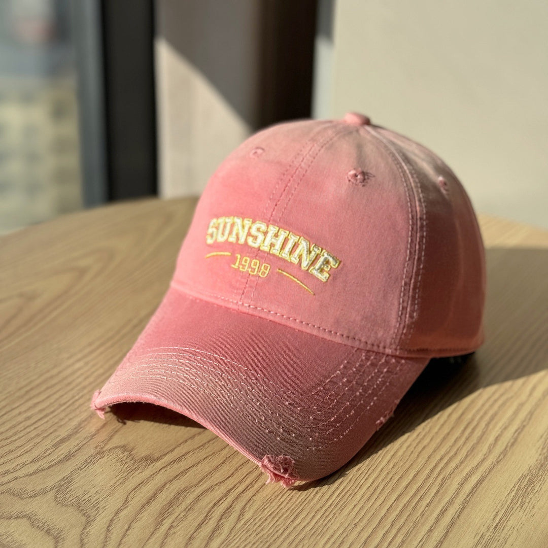 Women's Casual Distressed Baseball Cap Bowlift