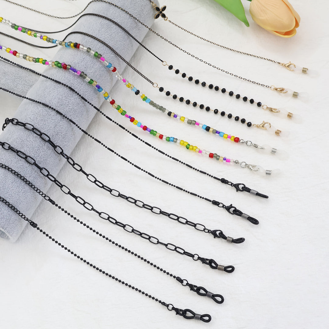 Beaded Eyewear Retainer Chain Bowlift