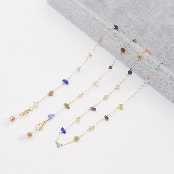 Elegant Crystal-Embellished Eyewear Chain Bowlift