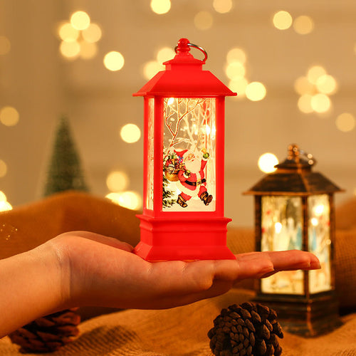 Decorative Lantern with Santa Theme Bowlift