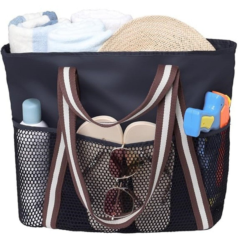 Stylish beach bag with ventilation net Bowlift