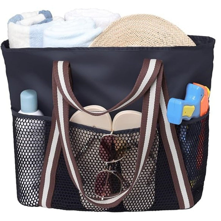 Stylish beach bag with ventilation net Bowlift