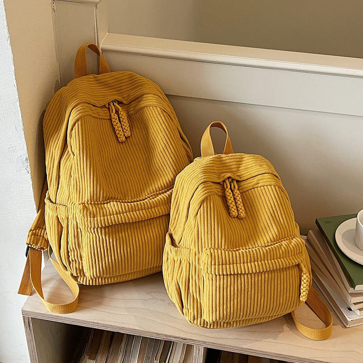 Cord-Backpack with Comfortable Straps Bowlift