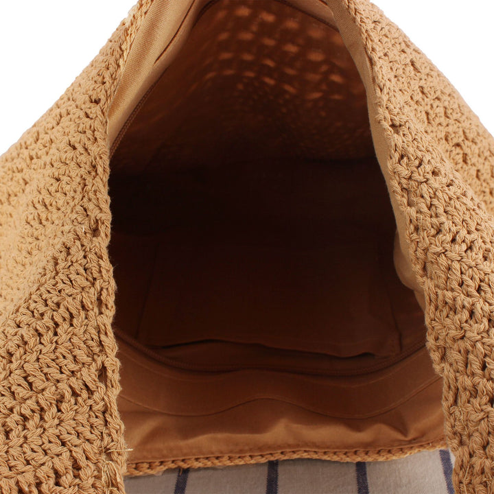 Macrame Shoulder Bag with High Wearing Comfort Bowlift