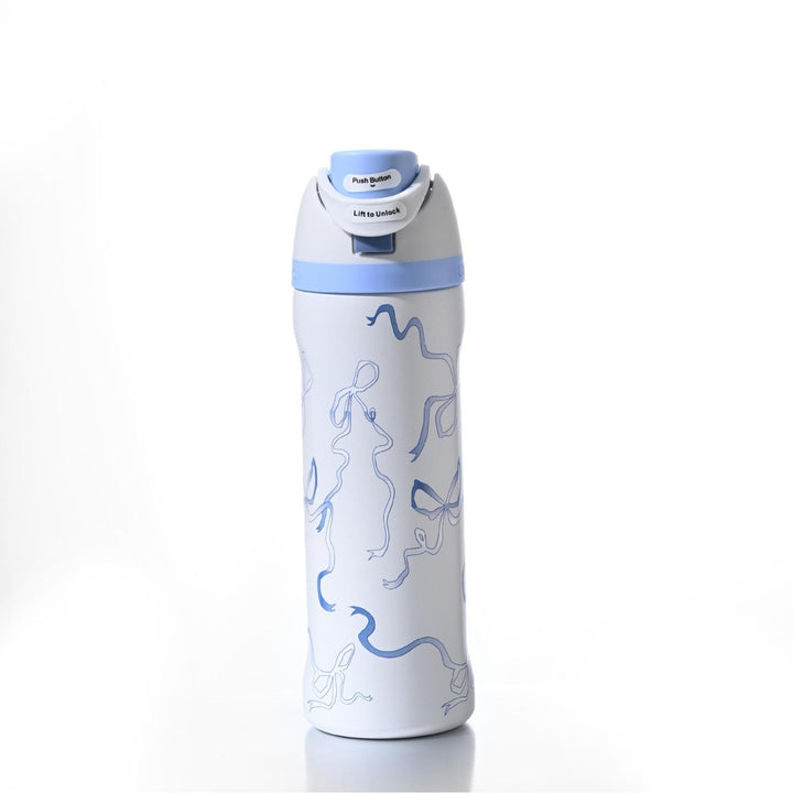 Insulated Stainless Steel Vacuum Water Bottle With One-Touch Flip Lid And Leakproof Safety Lock