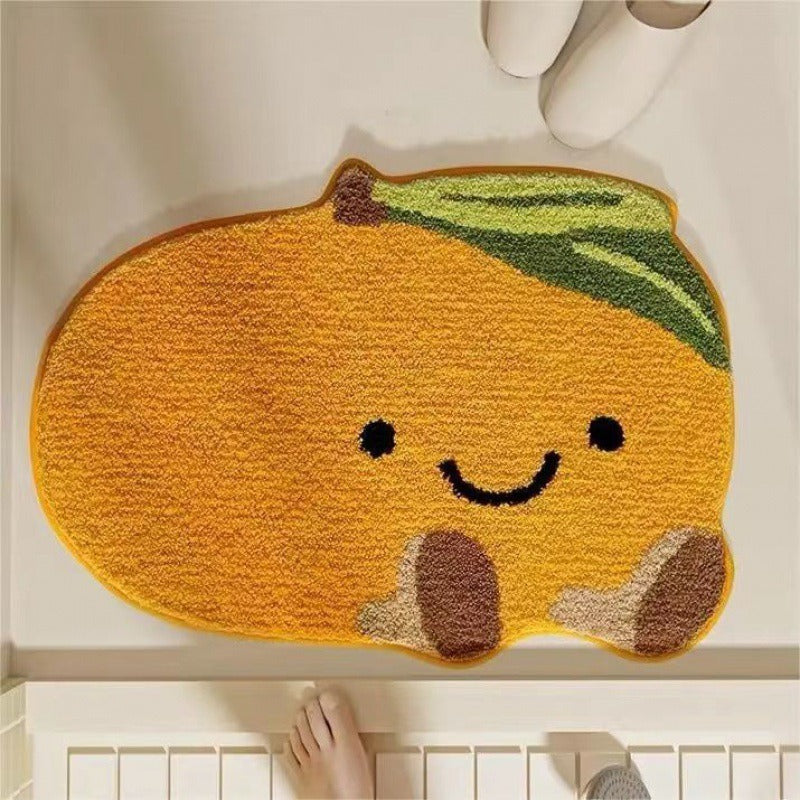Lemon Slice Shape Bath Mat Bowlift