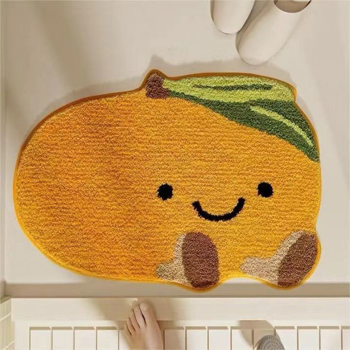 Lemon Slice Shape Bath Mat Bowlift