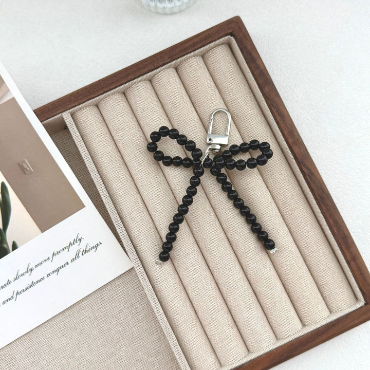 Elegant Pearl Bow Keychain Bowlift