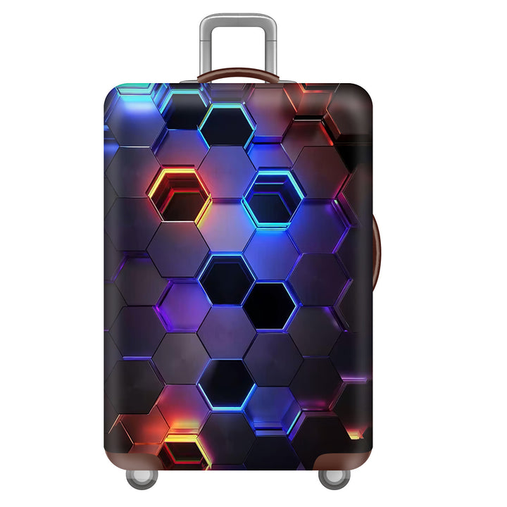Unisex hard-shell travel suitcase in world travel design Bowlift