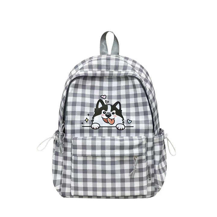 Backpack with Cute Dog Design and Clever Compartment Layout Bowlift