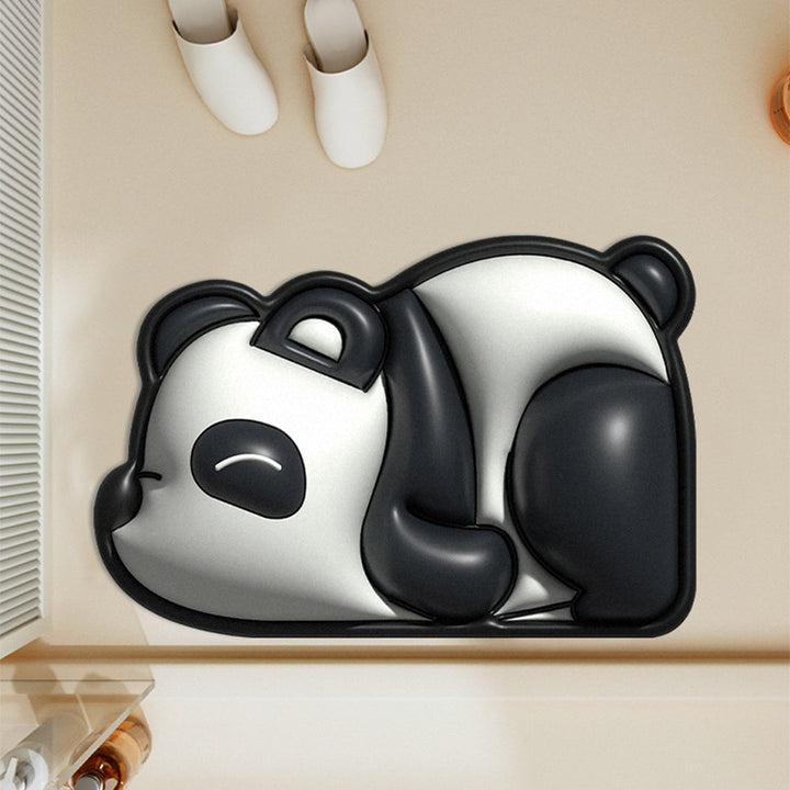 Cute Panda-Themed Bath Mat