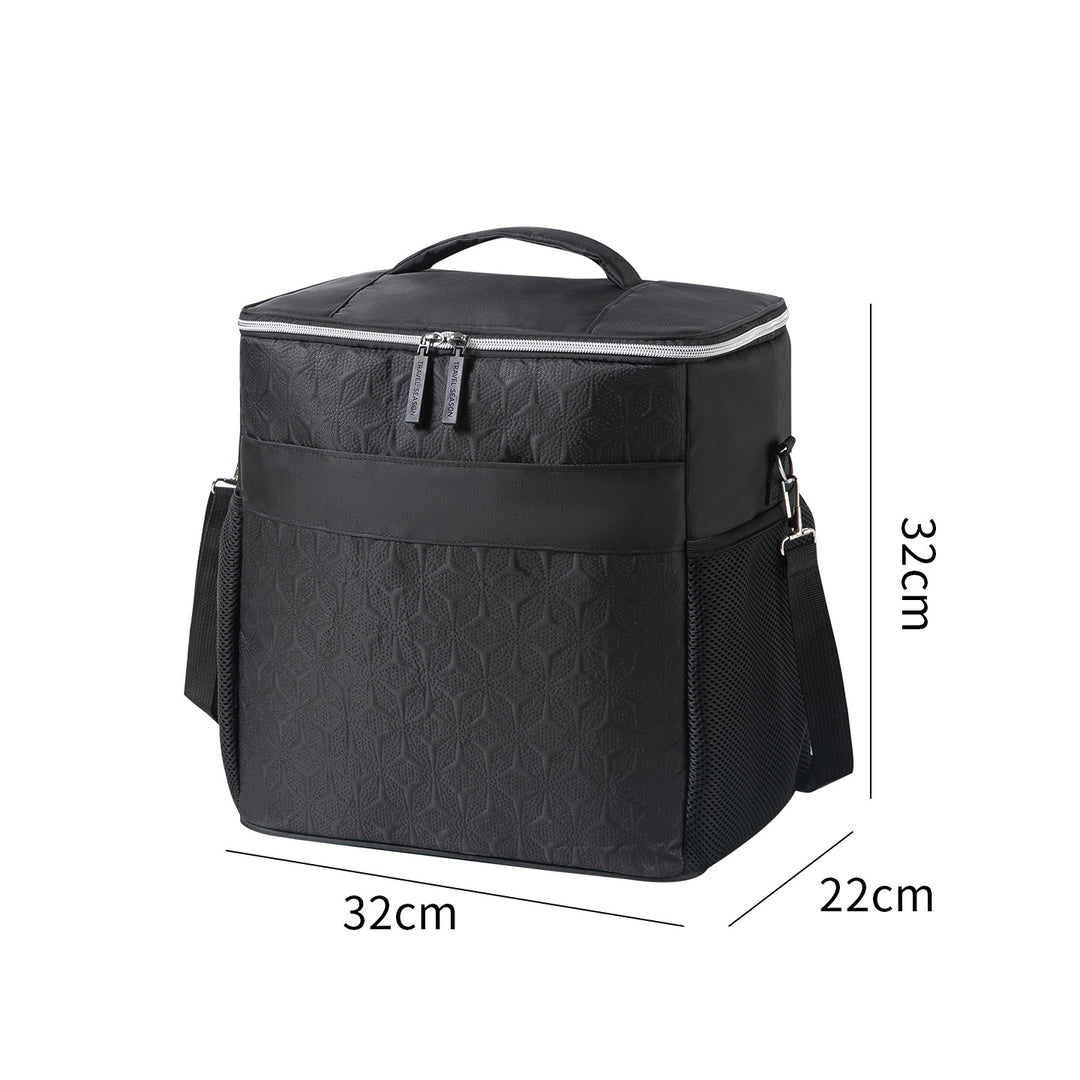 Insulated Cooler Bag With Integrated Compartments Bowlift
