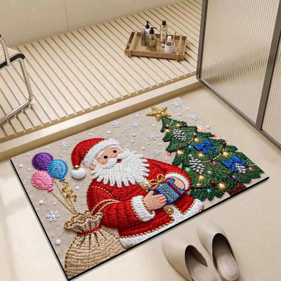 Christmas-Themed Entrance Mat Bowlift