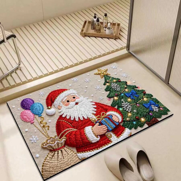 Christmas-Themed Entrance Mat Bowlift