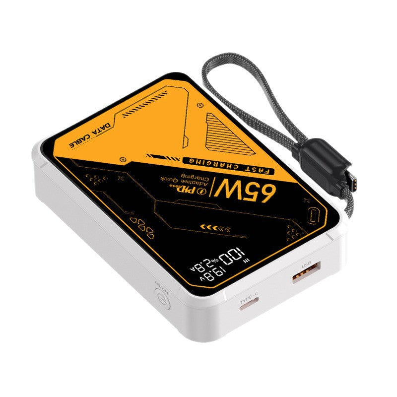 Portable high-performance charger with intelligent USB-C port and digital display Bowlift