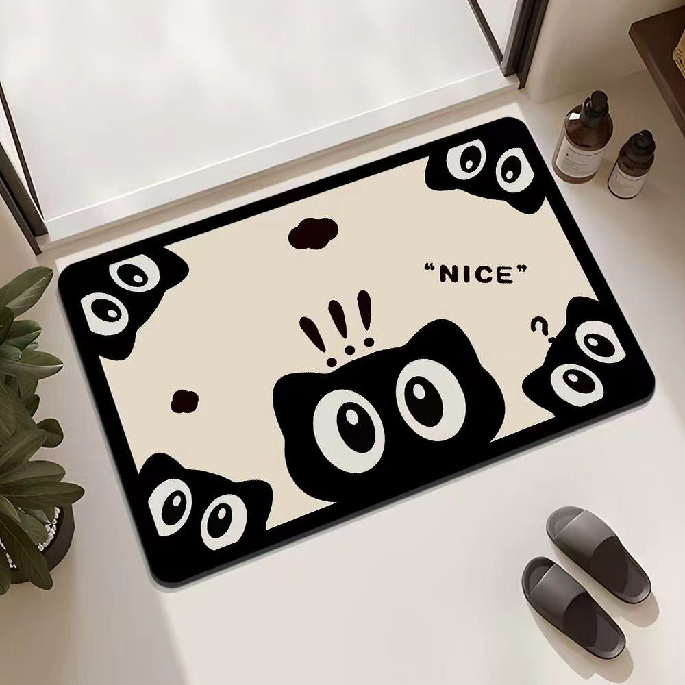 Playful Cat-Themed Entrance Mat Bowlift