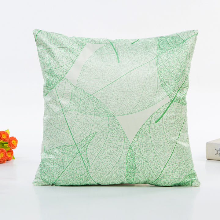 Decorative Leaf Print Pillow