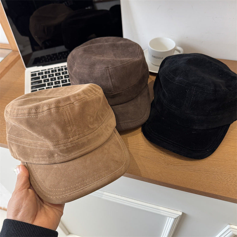 Men's Casual Suede Field Cap Bowlift