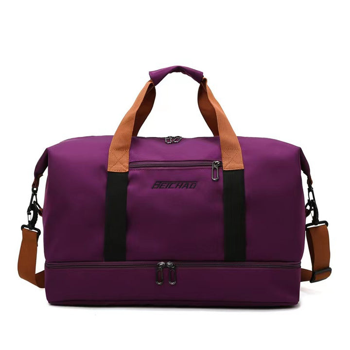 Sporty Duffel Bag With Reinforced Bottom Bowlift