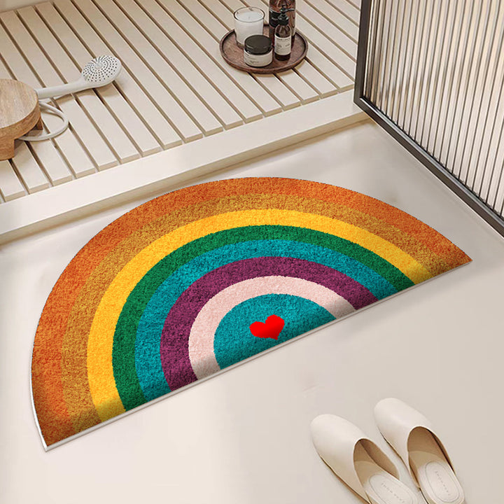 Plush Cloud-Shaped Bath Mat