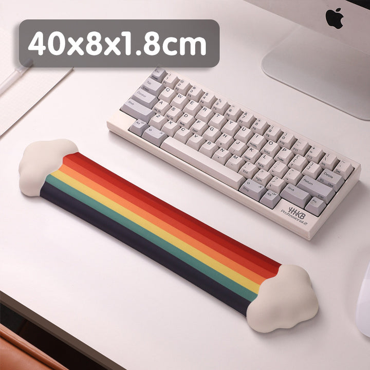 Rainbow-Themed Gel Mouse Pad
