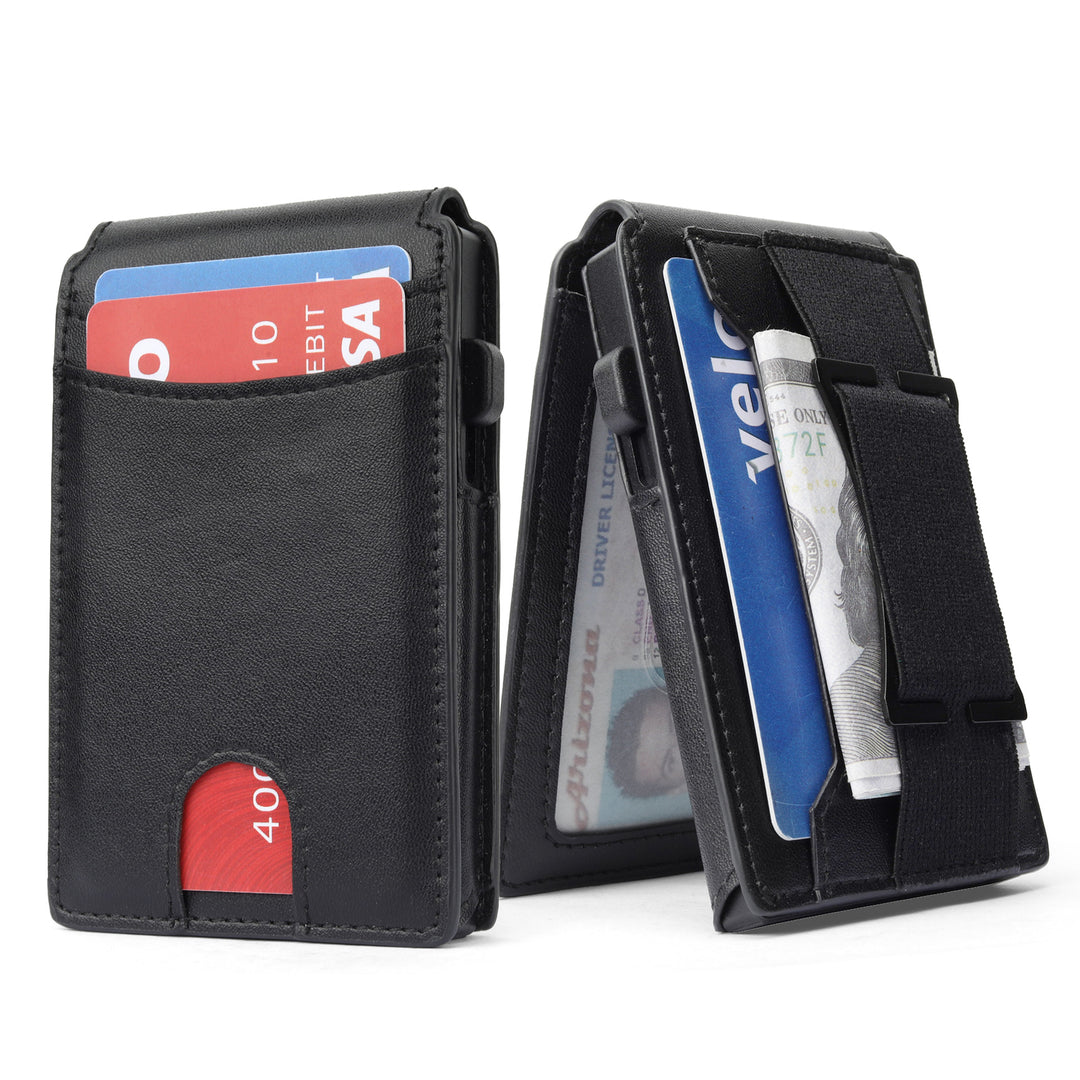 Slim Multi-Function Leather Cardholder Bowlift
