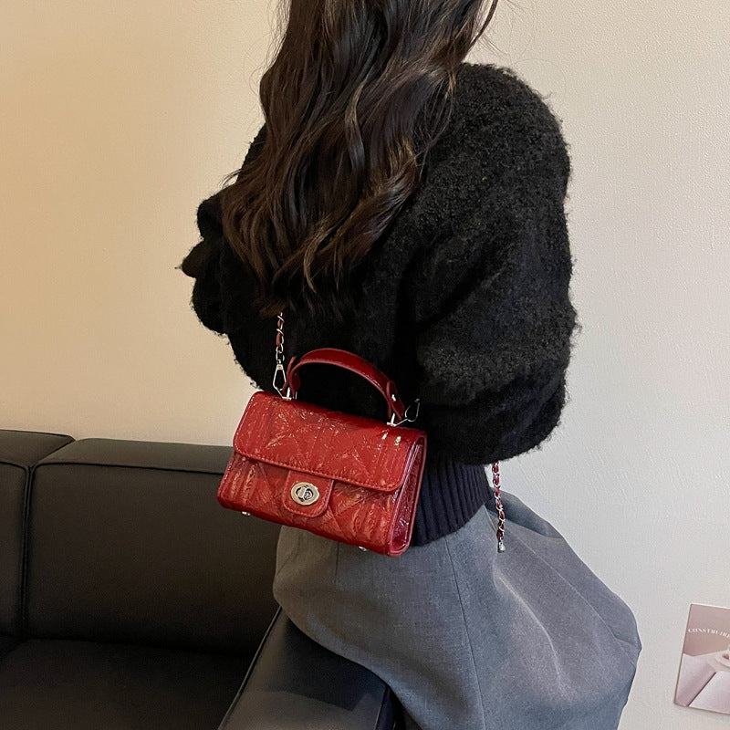 Quilted Faux Leather Crossbody Bag Bowlift