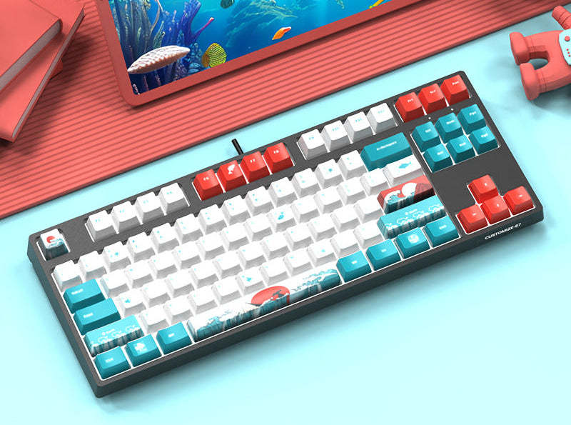 87-Key Custom Mechanical Keyboard Bowlift