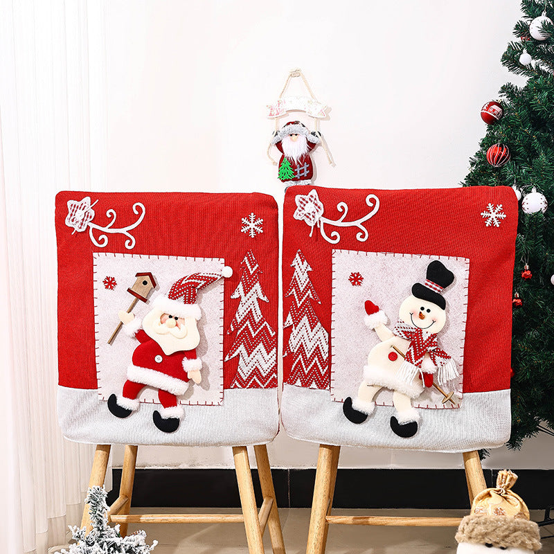 Festive chair covers with Christmas motif Bowlift