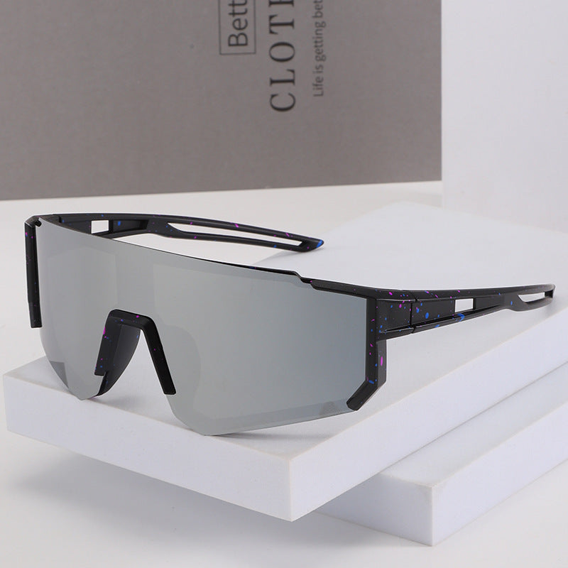 Men's Futuristic Oversized Shield Sunglasses Bowlift