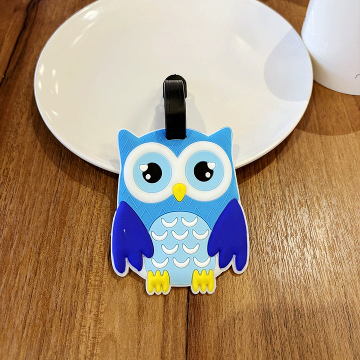 Owl-Shaped Travel Luggage Tag Bowlift