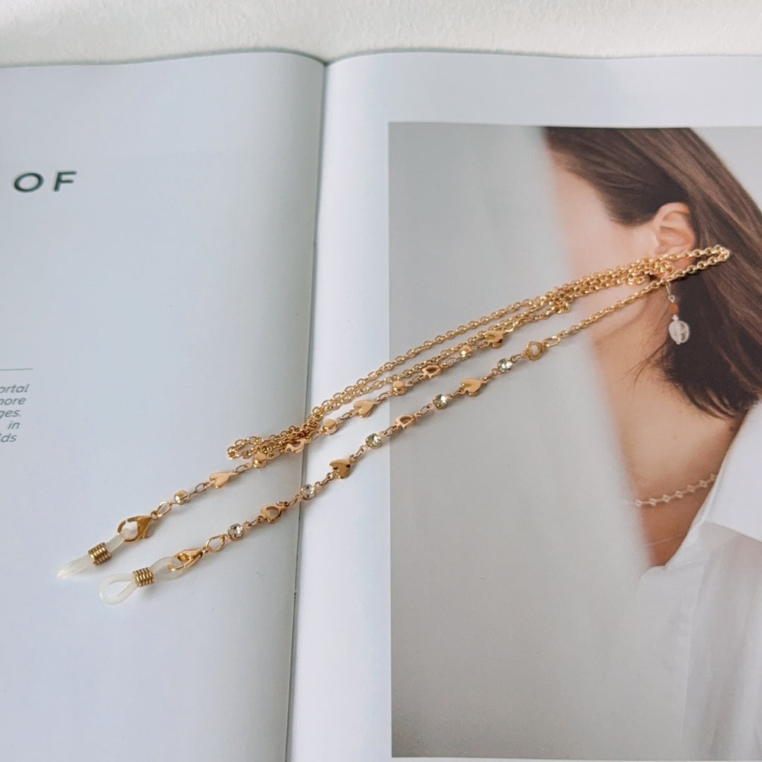 Decorative Crystal Eyewear Chain Bowlift