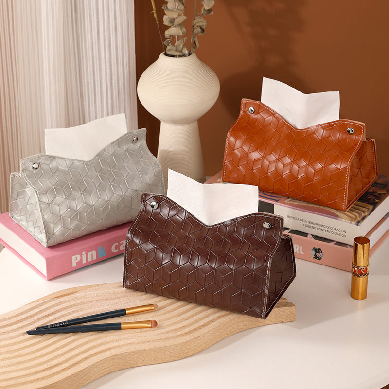 Stylish Geometric Tissue Box Cover
