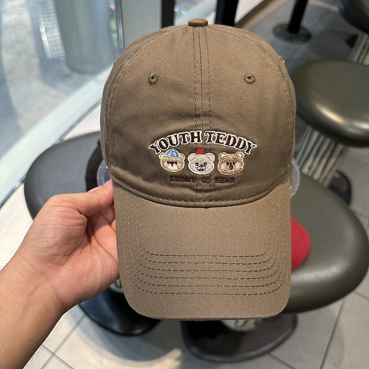 Unisex Embroidered Character Cap Bowlift