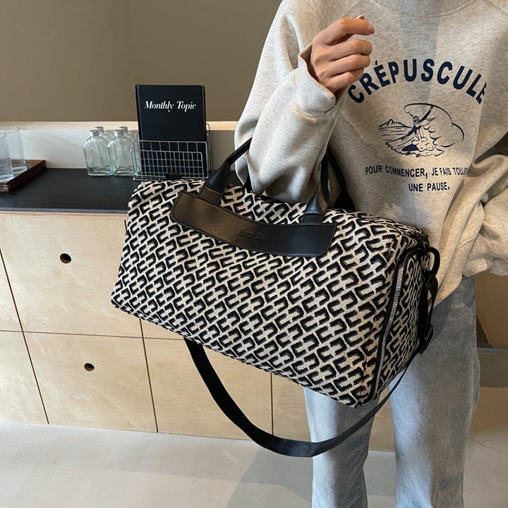 Elegant Patterned Travel Duffle Bowlift