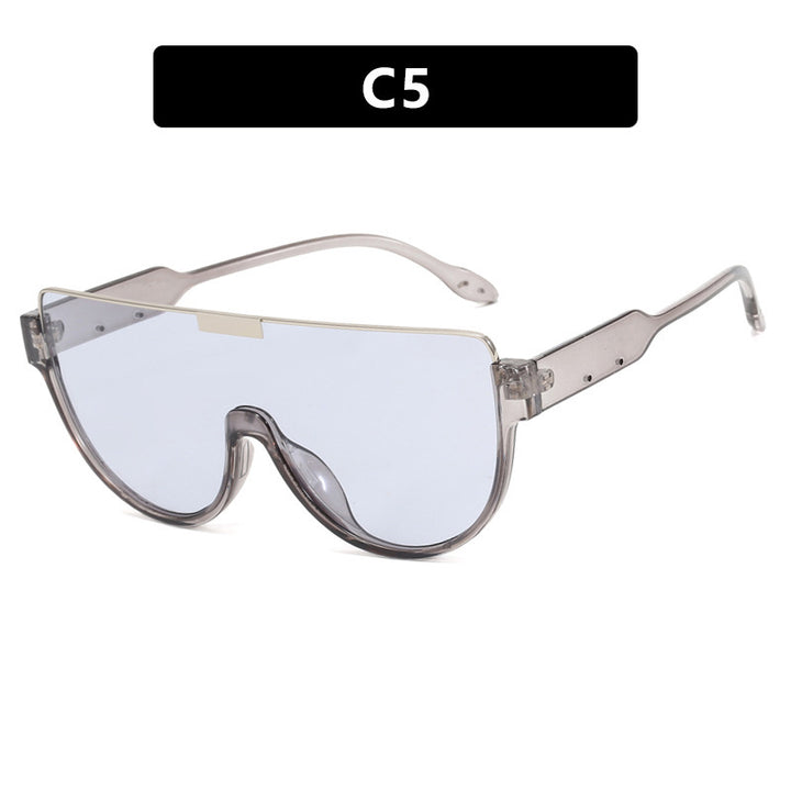 Women's futuristic sports sunglasses with high-gloss frame Bowlift