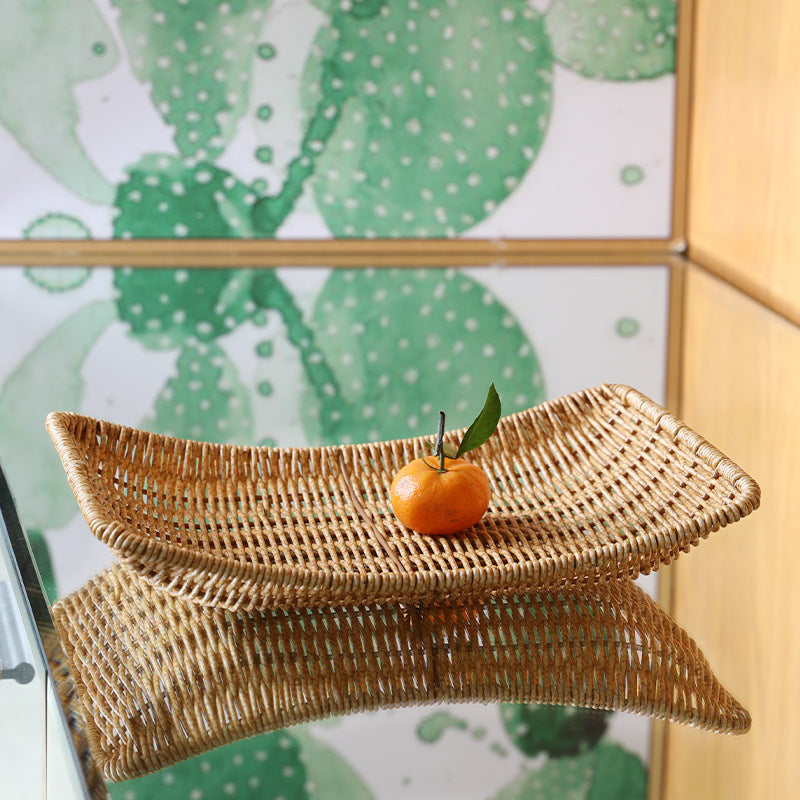 Gourmet Handmade Woven Serving Tray Bowlift