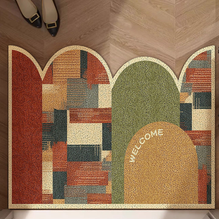Geometric Patterned Entryway Mat