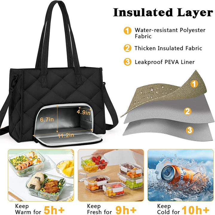 Insulated picnic bag with several compartments and practical cooling function Bowlift