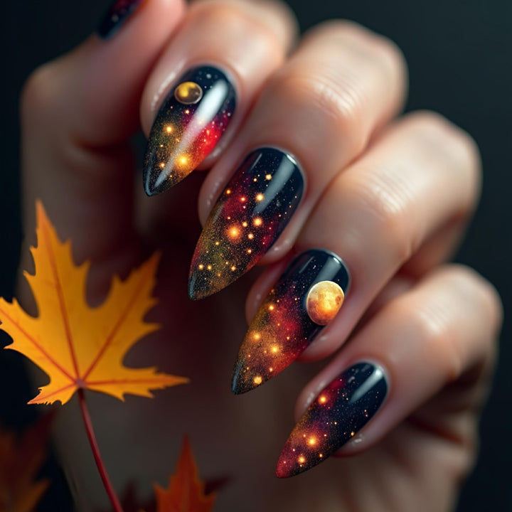Celestial Galaxy-Inspired Nail Art Bowlift