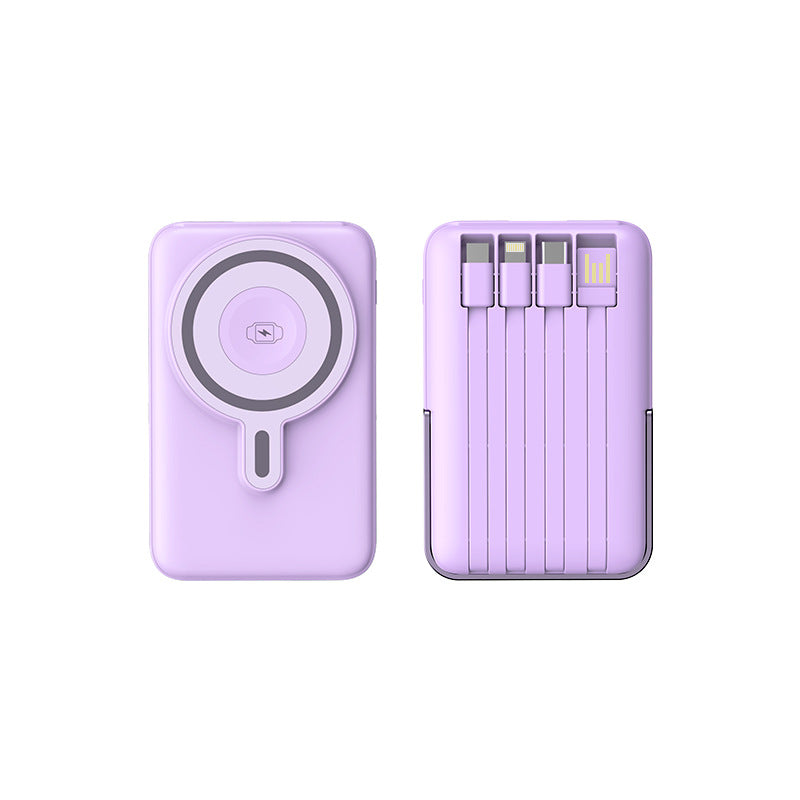 Portable Magsafe Powerbank with multifunctional USB ports and LED battery indicator Bowlift