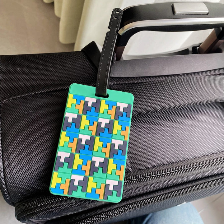 Puzzle Pattern Luggage Identifier Bowlift