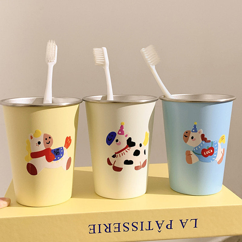 Toothbrush holder with cheerful animal design Bowlift