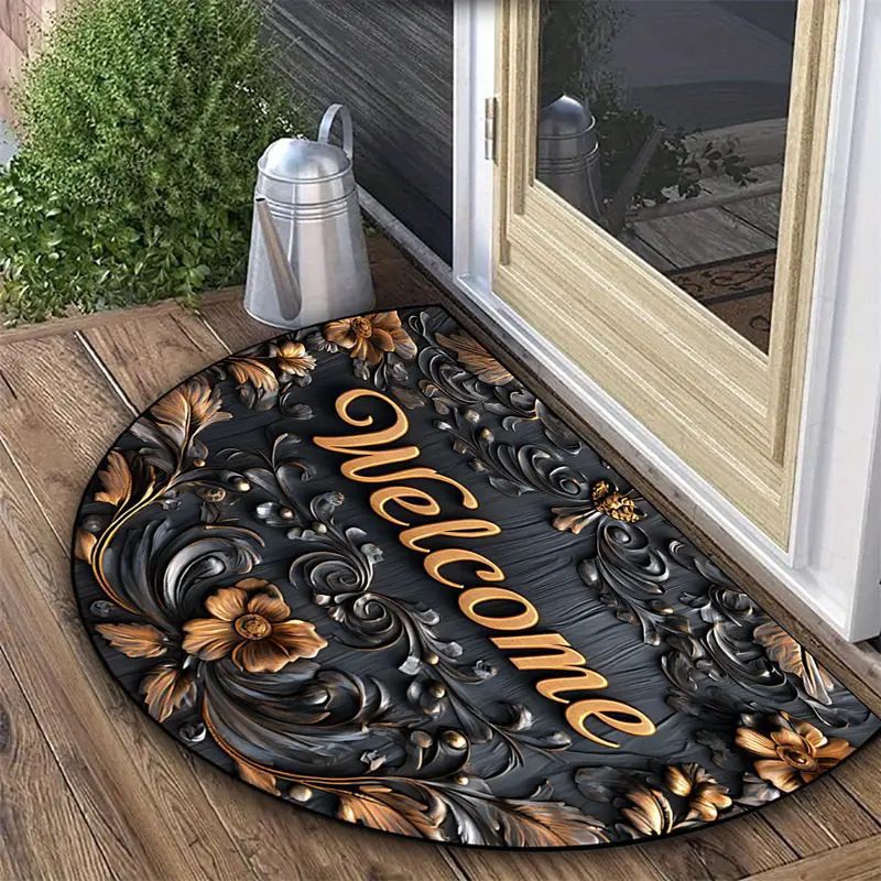 Ornate Welcome Entry Mat