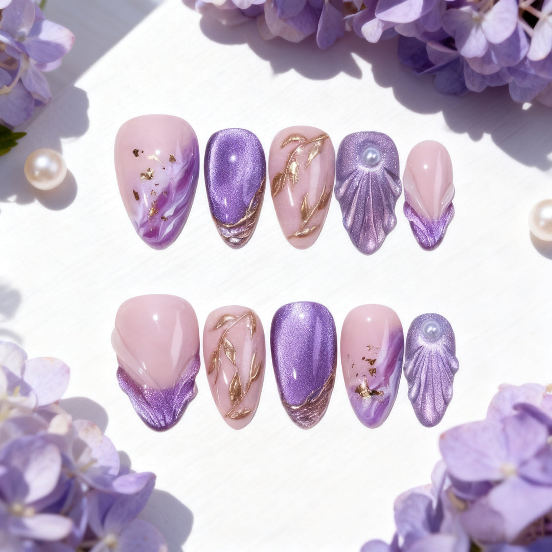 Luxury Artistic Press-On Nail Set