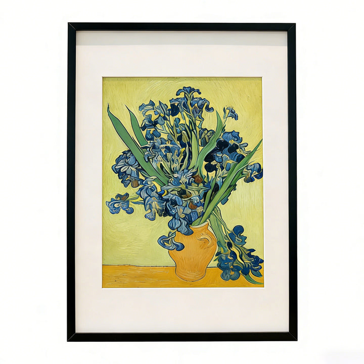 Framed Matted Botanical Art Print With Easel-Back Tabletop Display And Archival Giclée Reproduction