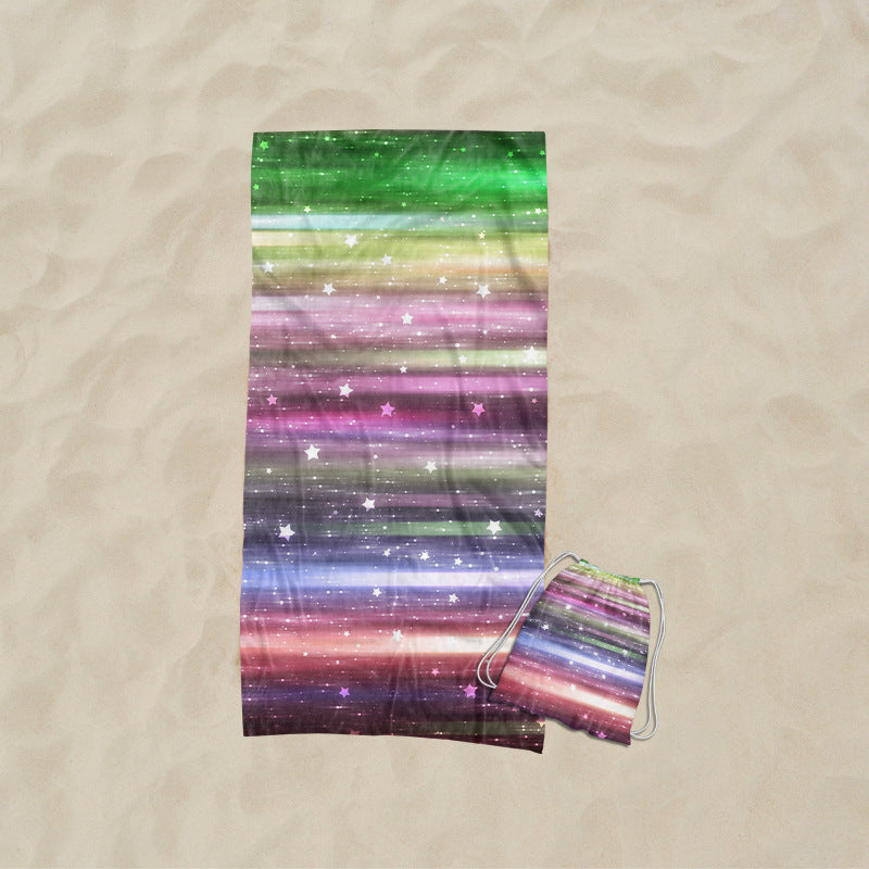 Beach towel with elaborate wave design Bowlift
