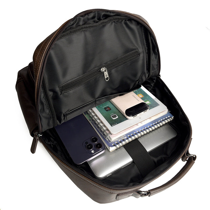 Premium Leather Organizer Backpack Bowlift