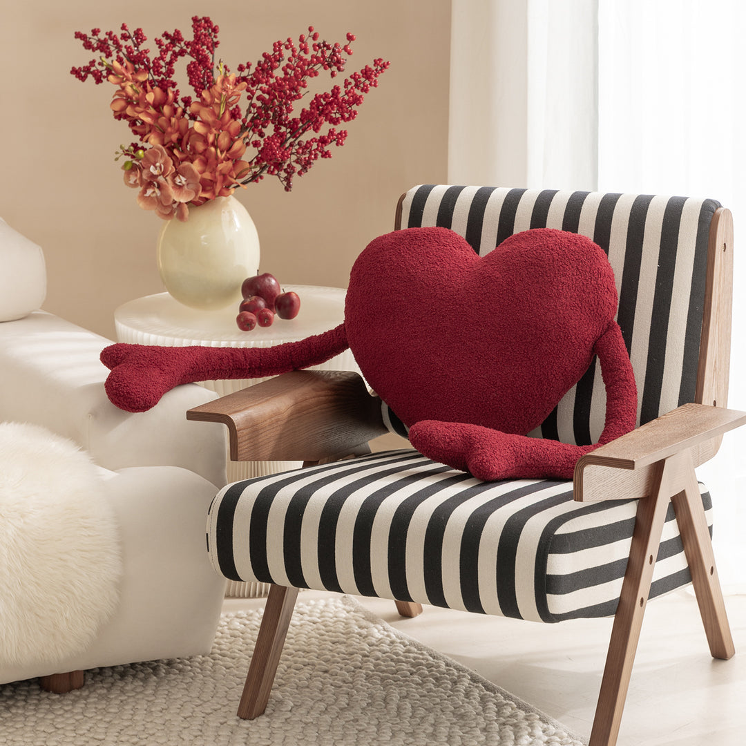 heart-shaped teddy shoulder bag with long straps